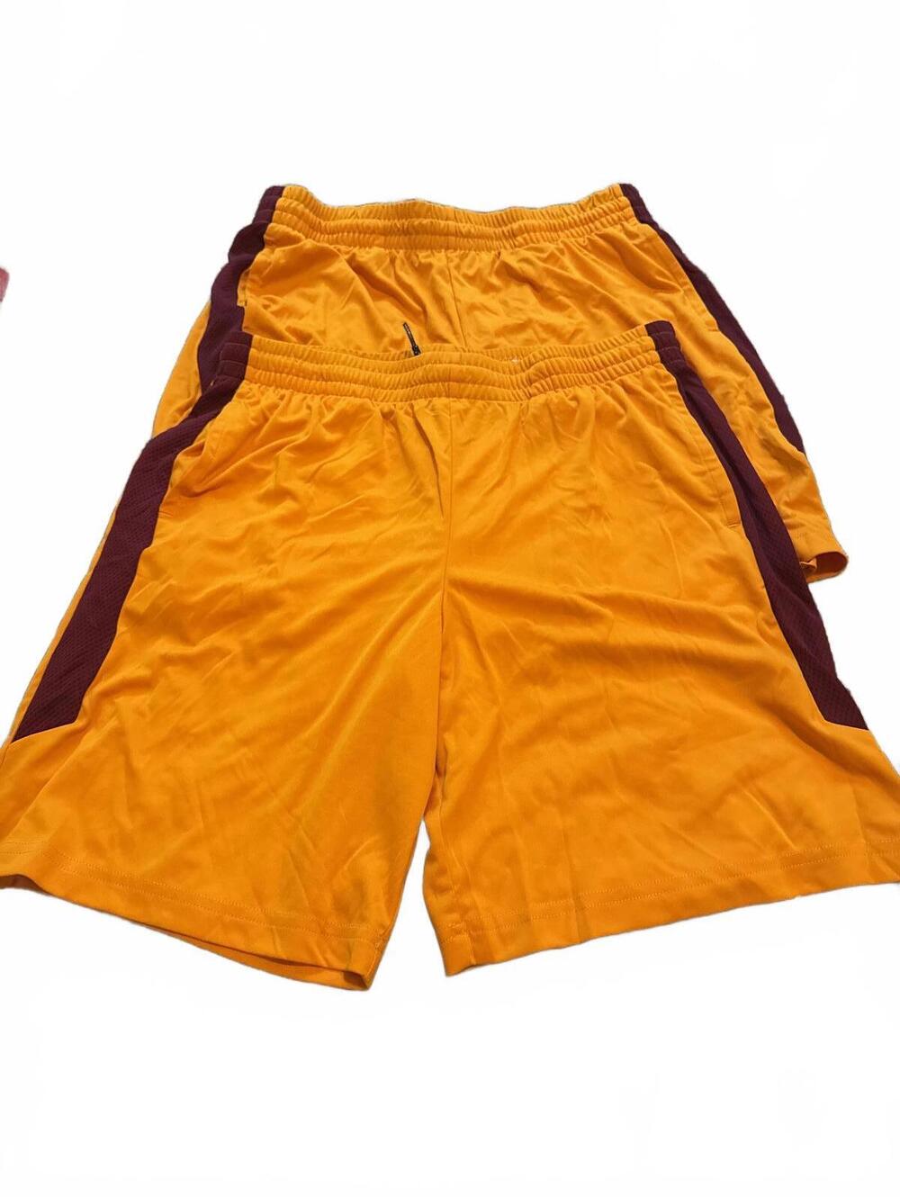 Tek Gear Boys Orange Athletic Shorts XL Husky - Lot of 2